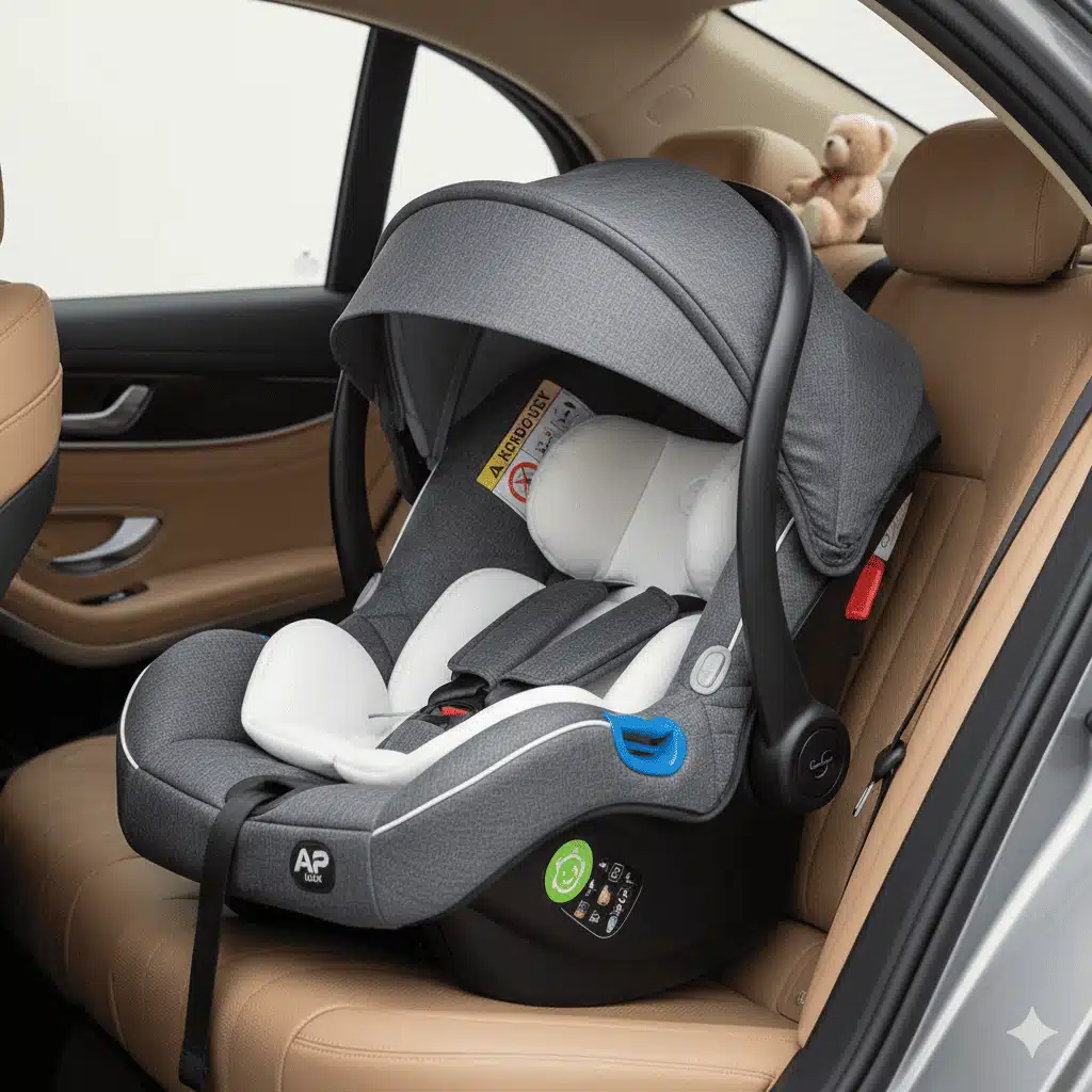 siège bébé auto réhausseur chauffeur privé gare de Hyères VTC taxi transport nacelle maxi-cosi